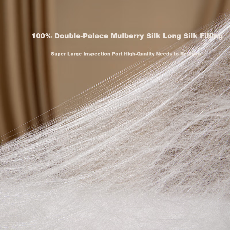 SILKUEEN [Silk Road Legend] 100% Mulberry Silk Duvet Insert, All Seasons, Mother-Son Silk, Weight 1+3 Jin, 150*200cm [White]