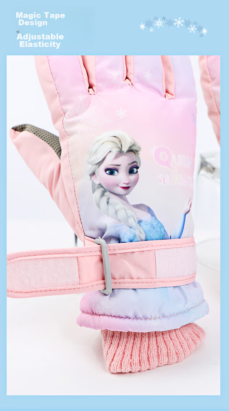Disney Frozen Elsa Children's Gloves, Winter Kids' Baby Gloves, Fleece-Lined Warm Disney Girls' Skiing Gloves 7