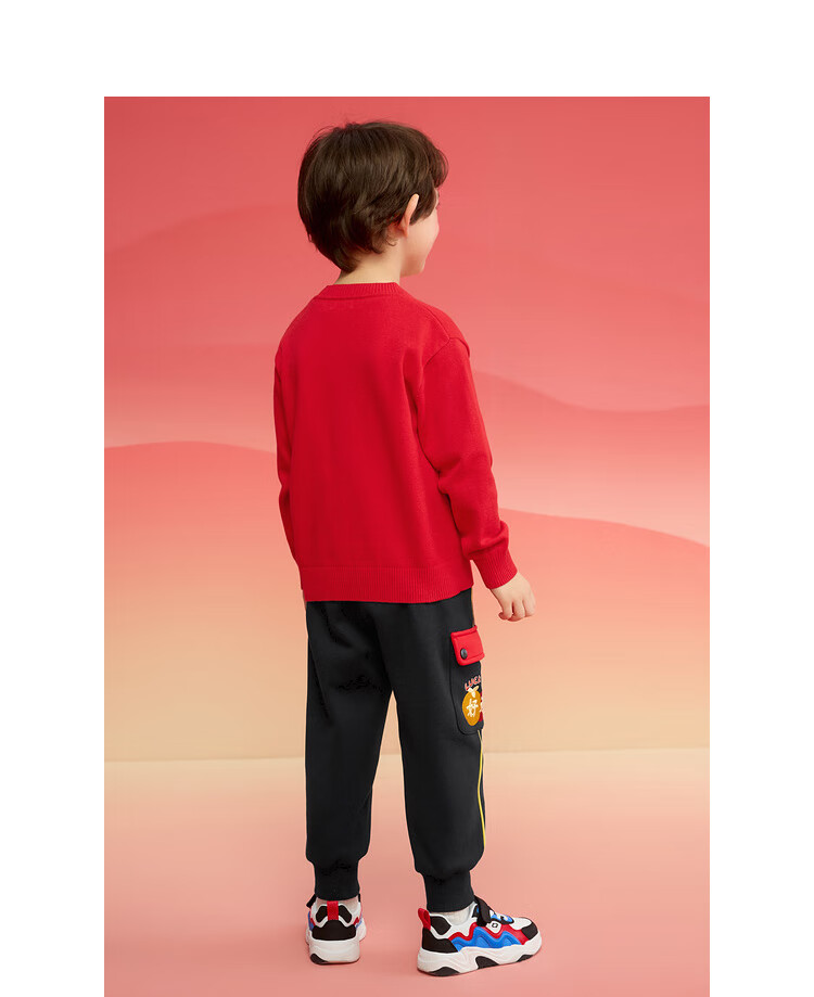 BALABALA Children's Clothing, Boys And Girls Sweater, Autumn And Winter 2025 Cardigan, Toddler Knitwear, New Year's Outfit, 209125103202 8