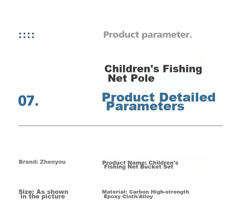 Grsaed Children's Telescopic Carbon Fiber Fishing Net Pole, Fish Catching Net, Insect Catching Net, Foldable Fishing Net, Water Bucket, Outdoor Fishing Tackle Set 15