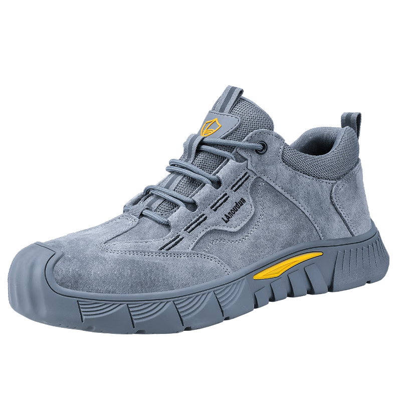 BlueOwlShield Men's Winter Work Safety Shoes Welding Anti-Scald Anti-Smash Steel Toe Anti-Puncture Slip-Resistant Durable Work Shoes D0266N-1 Size 45