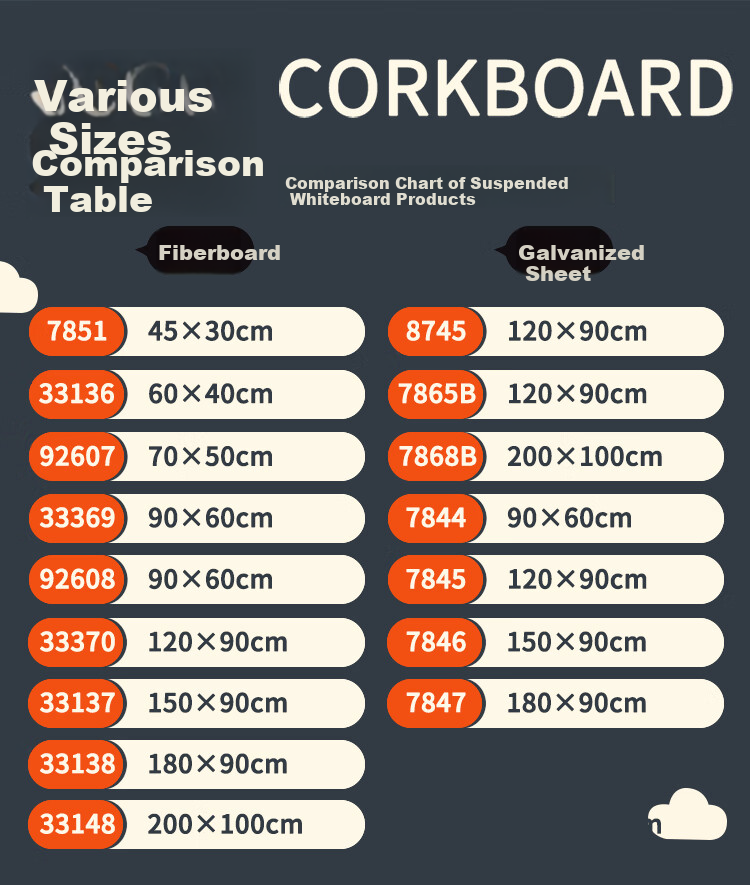 Deli Premium Series 90*60cm Easy-To Magnetic Office Teaching Hanging Whiteboard for Home And Kids Writing Board Blackboard with Whiteboard Eraser/pencil/magnetic Pins 7844 11