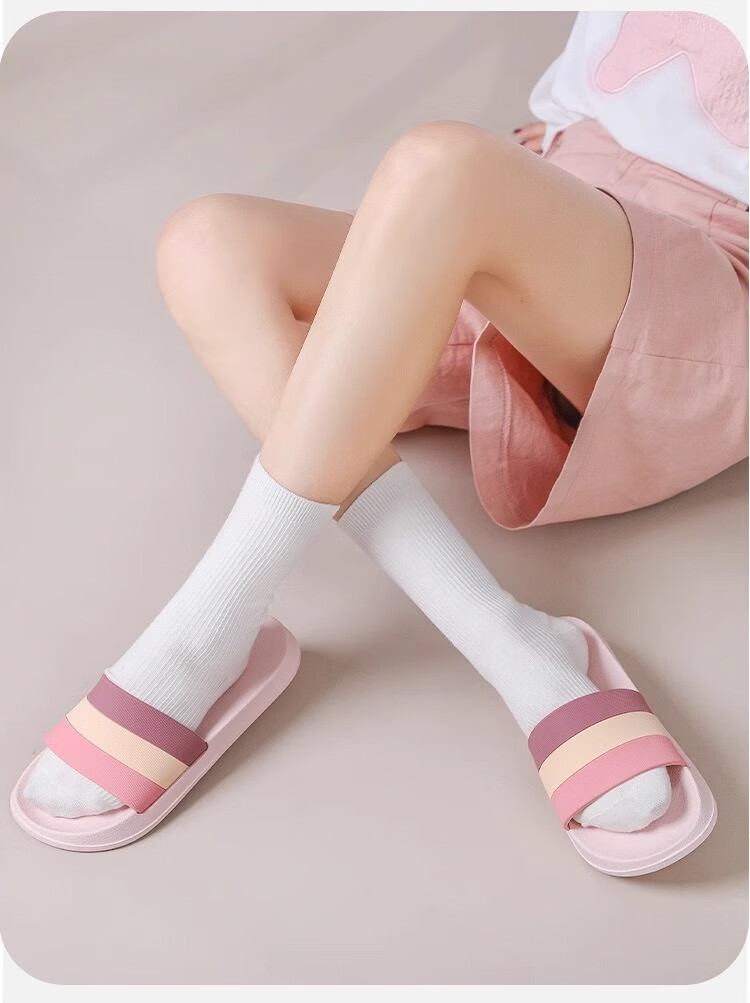 GUOLUOFEI Non-Slip Indoor Slippers for Men, Summer Thick-Soled Odor-Free Bathroom Outdoor Wear, Gray, Size 43-44 10