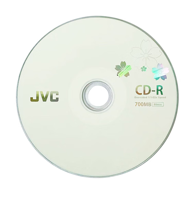 JVC CD-R Discs/Recordable Discs, 52x Speed, 700MB, Office Series, 10 Pieces in A Barrel, Blank Discs 4