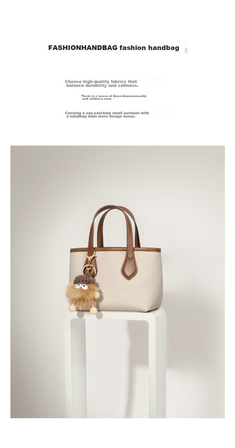 Viney Women's Handbag, Cowhide Bucket Bag, Light Luxury Crossbody Tote Shoulder Bag, Practical Birthday And Mother's Day Gift for Mom 6