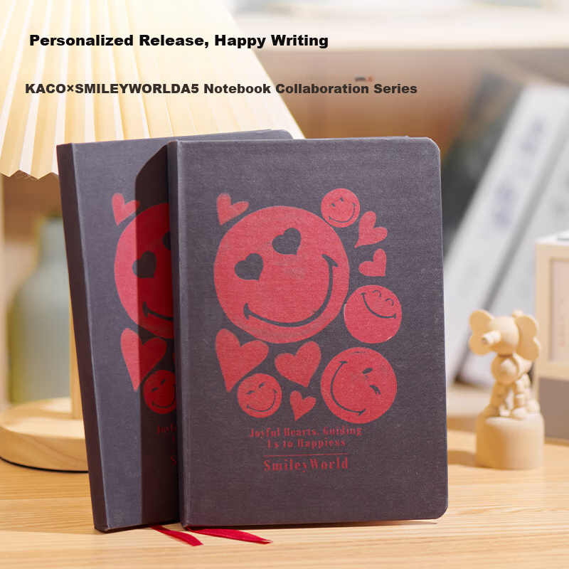 Блокнот KACO Twinbow Rainbow SMILE YWORLD Collaboration Edition, A5, 128 страниц, стильный дневник
