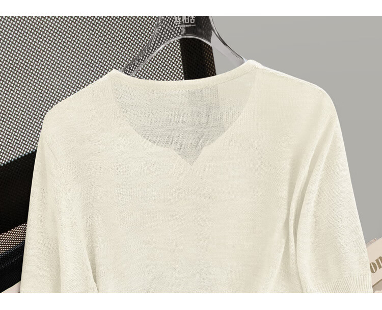 Cypress Simple Knitwear 2026 Summer New Women's Short Sleeve Cardigan Single-Breasted Fresh Top 12