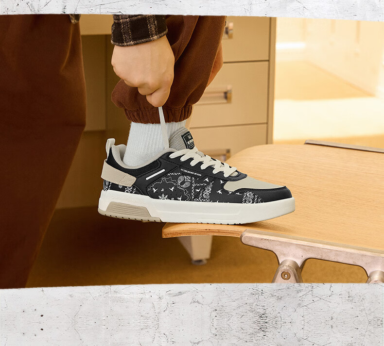 361° Men's Sports Shoes, Spring And Summer Retro Versatile Thick-Soled Warm White Casual Sneakers for Men, 672416602F-2 20