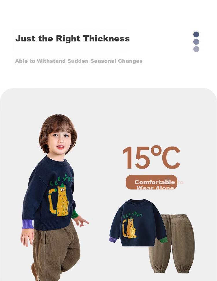 Ciciibear [Anti-Pilling Static Electricity], Ciciibear Boys' Sweater Autumn And Winter Style, Baby Red Children's 2024 New Top Winter Seaso 4