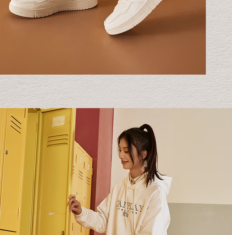 PEAK Air Force One Sneakers for Women, Summer Low-Top Wear-Resistant Casual White Shoes, Soft-Soled Versatile Sports Shoes DB310128 17