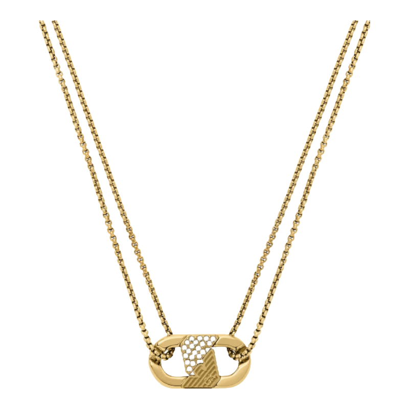 EMPORIO ARMANI Simple Women's Necklace, Fashionable Ladies' Necklace Birthday Gift for Girlfriend EGS3174710