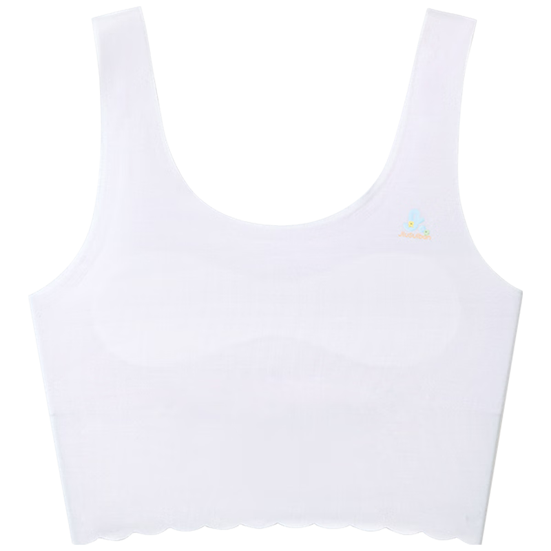 Jiusuiban Children's Underwear, Girls' Developmental Bra for Ages 8-10, Thin Modal Mid-Length Invisible Vest for Young Girls