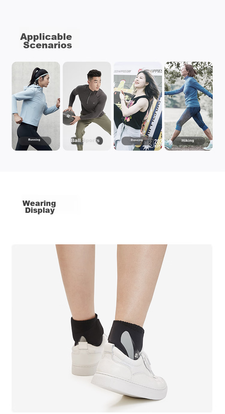 Keep [2 Pieces] Lightweight Open Ankle Support Basketball Sports Brace for Men And Women, Stable Wrap Ankle Breathable, Gray L/XL 12