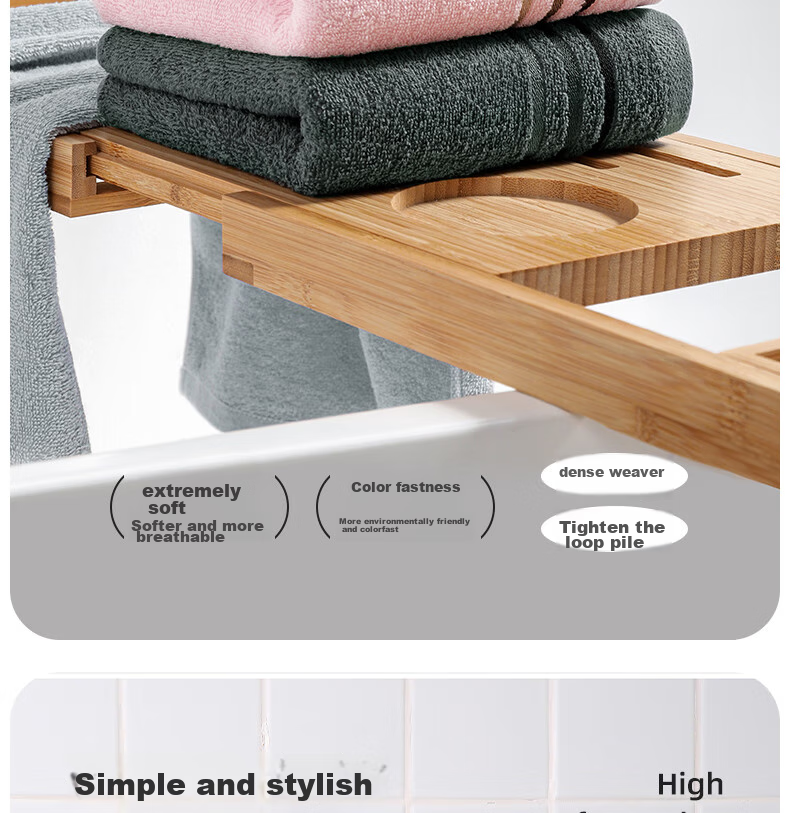 Grace 10A Antibacterial Towel And Bath Towel Set, Extra Large, Skin-Friendly, Breathable, Quick-Drying, Soft, Suitable for Men And Wome 14