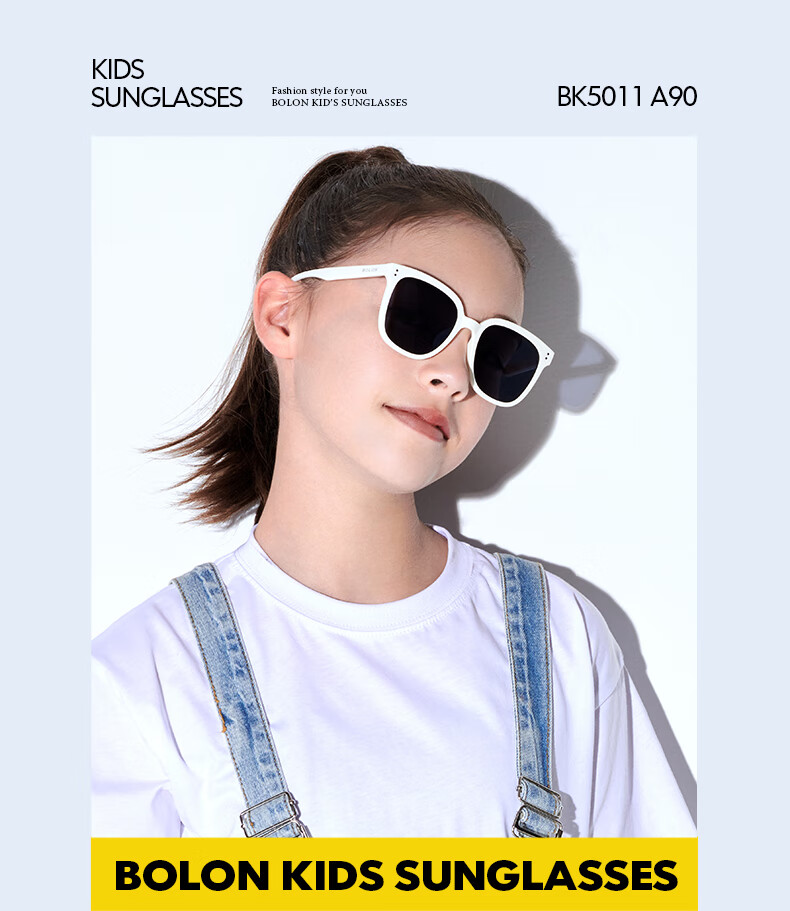 BOLON Children's And Teenagers' Square Sunglasses, Sun Protection UV-Resistant Glasses for Boys And Girls, BK5011A10 4