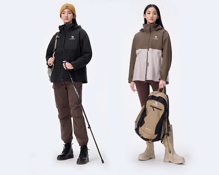 CAMEL Outdoor Three-In Jacket for Men with Fleece Inner Layer, Windproof And Waterproof Coat, Mountaineering Wear A14CA18671 12