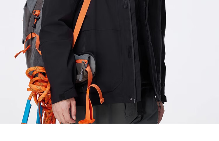 CAMEL Outdoor 3-in-1 Jacket Thickened Goose Down Warm Windproof Waterproof Mountaineering Coat S 29