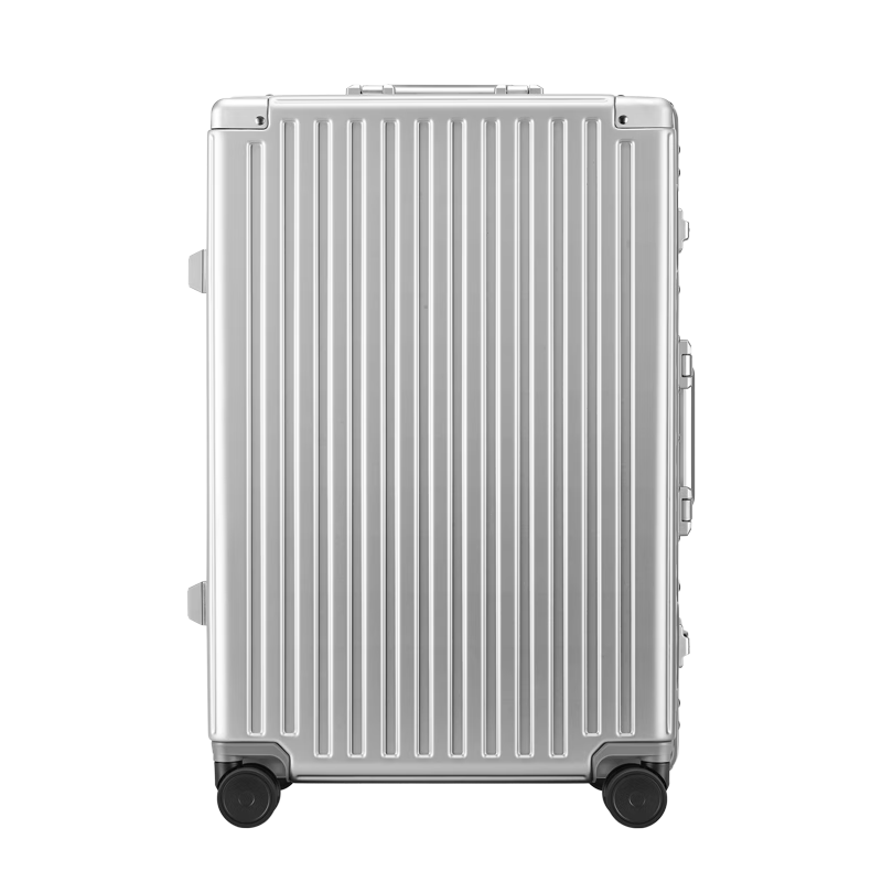 ROAMING Aluminum Frame Suitcase, Wheeled Luggage for Women, Travel Case with Password Lock, Carry-On Size, Space Silver, 20 Inches