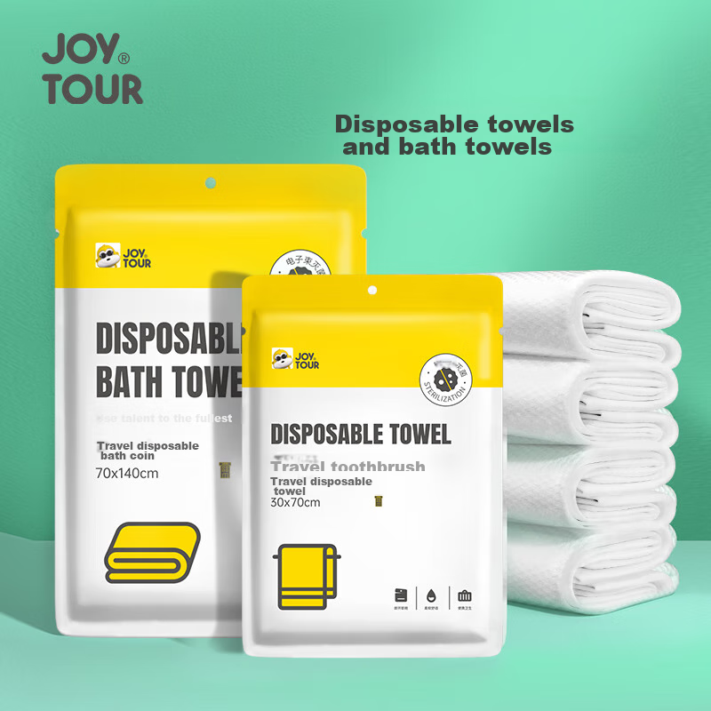 JOYTOUR Disposable Bath Towels Travel Thick Large Face Towels Soft Bath Towels Hotel Portable 5-Pack