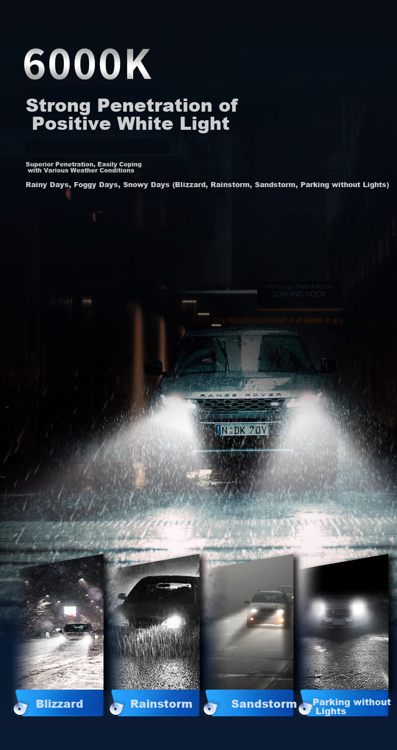 Cnlight 150W High-End Decoding Car LED Headlights with High Brightness, Focused Beam, HB3 Integrated High And Low Beam 9005 13