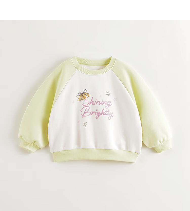 MARC&JANIE Girls' Playful Bow Contrast Color Sweatshirt, Baby Loose Top, Spring 2025 Collection, 250215 3