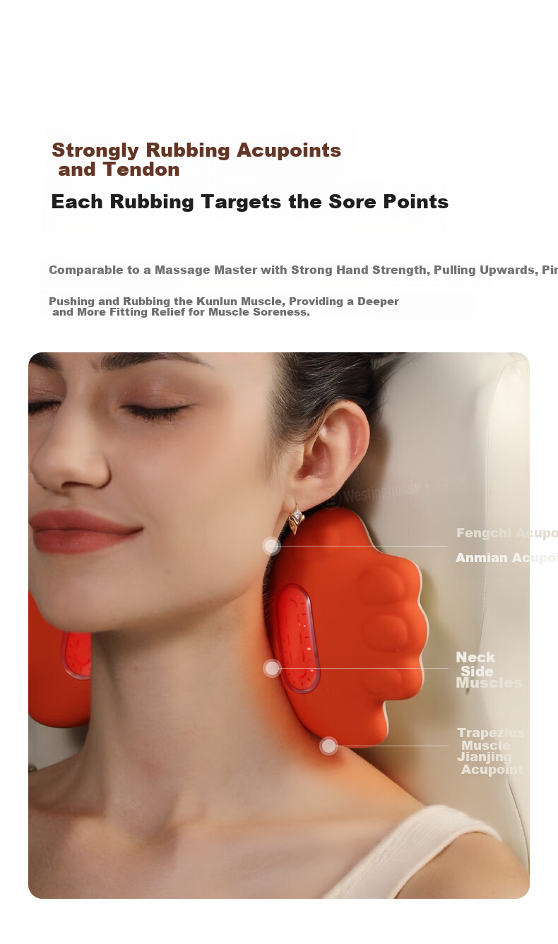 Westinghouse BXmini Waist Massager Massage Cushion Shoulder Neck Waist Back Full Body Massager Red Light Heat Therapy Lumbar Support Birthday Gift for Wife Girlfriend Starry Gray 13