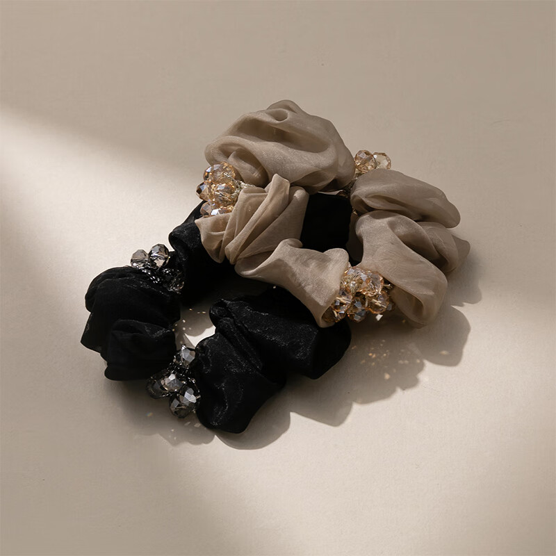 CHIMERA 2 Pieces Ponytail Hair Ties, Luxurious Bun Hair Bands, Hair Elastic, Updo Accessories, Women's Hair Ornaments, Mid-Autumn Festival Gift