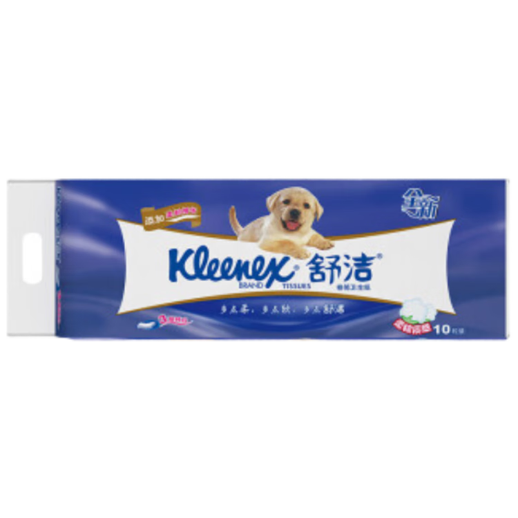 Kleenex Kleenex Core Roll Toilet Paper, Soft Pure White, 3-Ply, 210 Sheets*30 Rolls, Imported Virgin Wood Pulp, Soft And Fluffy Tissue Paper