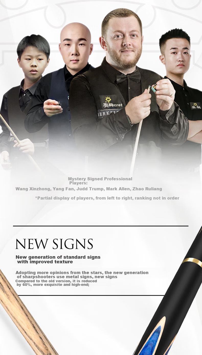 Aomi New Generation Assassinator Pool Cue Mid-Section, Snooker Black 8 English And Chinese Black Eight Billiard Cue, 16 Colors, 11.5mm 4
