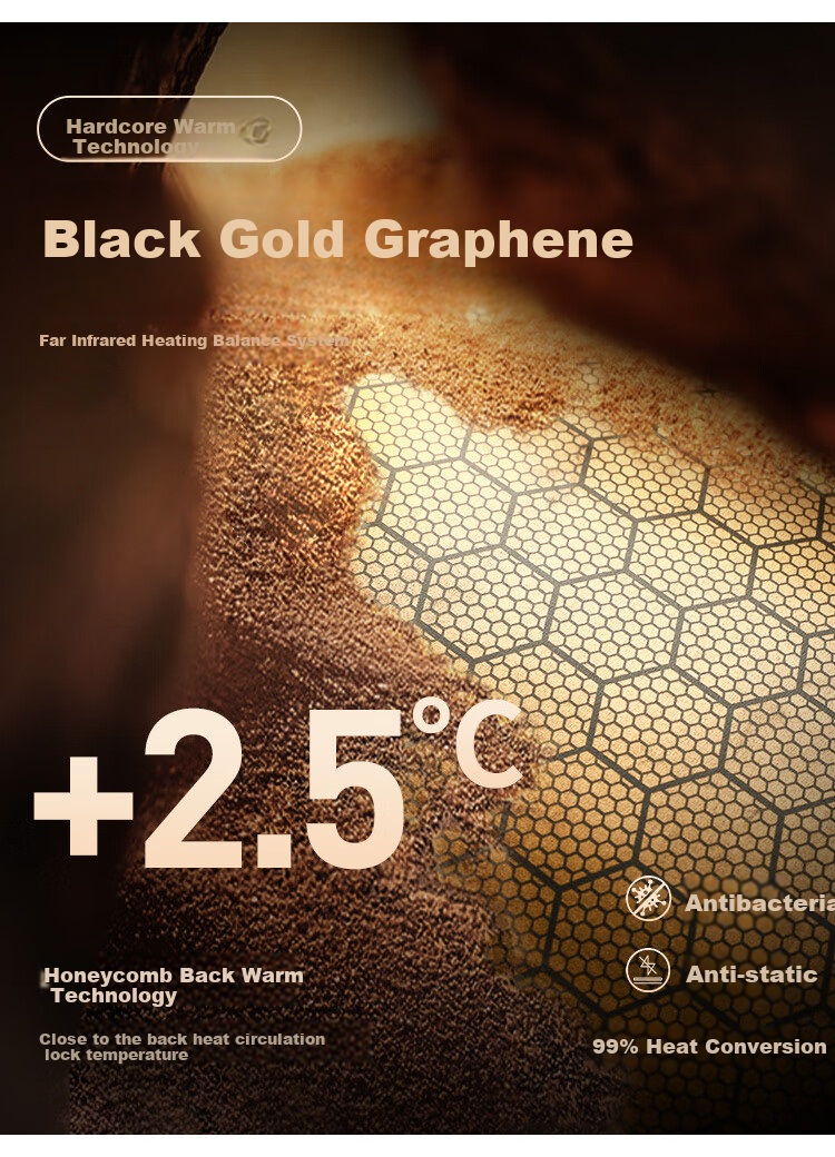 DANCING WOLVES [Black Graphene + 90% Duck Down] Winter Hooded Thick Warm Men's down Jacket, Style 001 Black, Size 180 3
