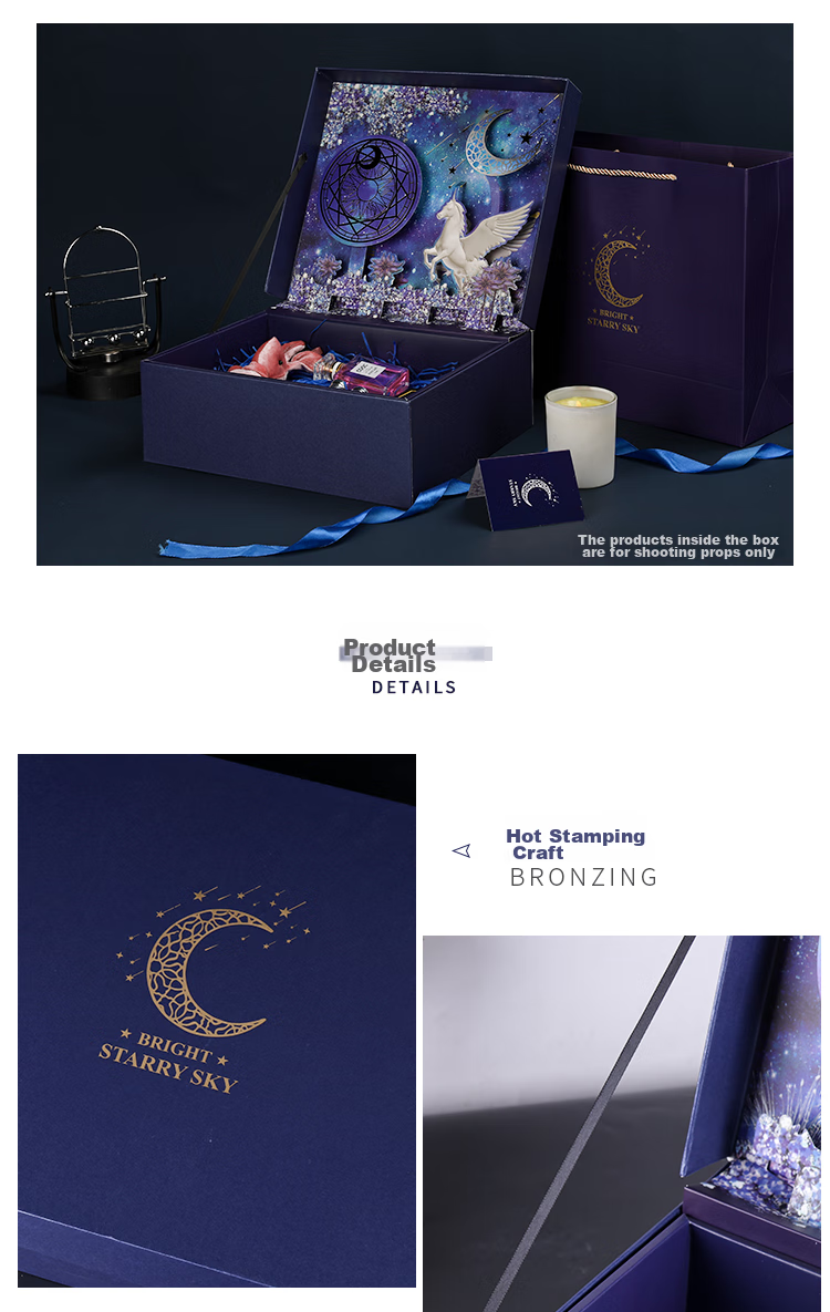 TaTanice Gift Box Empty Box Dragon Boat Festival Gift Birthday Present Packaging Box Souvenir Box, Colorful 3D Desig 5