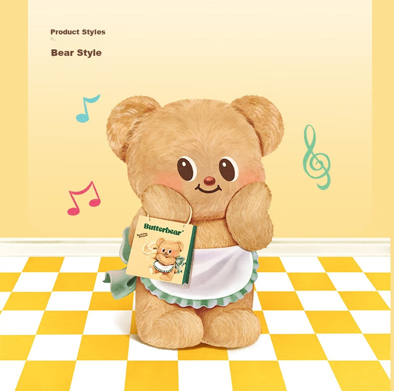 Deli Co-Branded Butter Bear Mouse Pad, Wear-Resistant Non-Slip Small Office Desk Laptop Gaming Mouse Pad, Wrist Rest Mouse Pad, Cute Style (Bear Version) 10