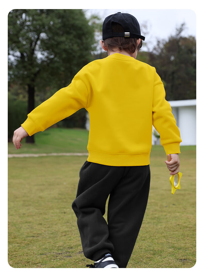 PEPCO Boys' Spring and Autumn Set 2026 Trendy Casual Sports Sweatpants and Hoodie Two-Piece Set for Older Boys 3