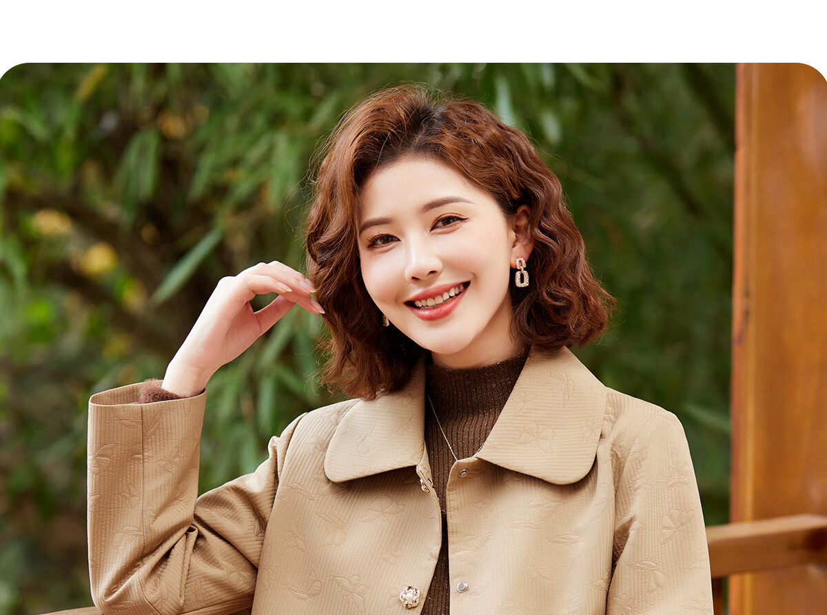 YUZHAOLIN 2025 Spring Middle-aged and Elderly Women's Jacket Coat Mom Clothes Y51D013 14