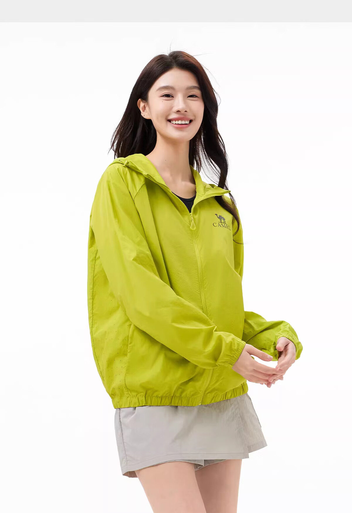 CAMEL Women's And Men's Sun Protection Clothing, Water-Repellent Jacket, Loose-Fitting Cool Breathable Sun Protection Garment A35BATR096 2XL 24