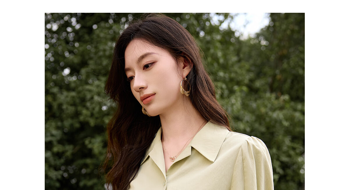 Chushen Summer Short Sleeve Shirt Women Fashion Lapel Design Commuter Casual Blouse S52S004 Light Yellow L 18