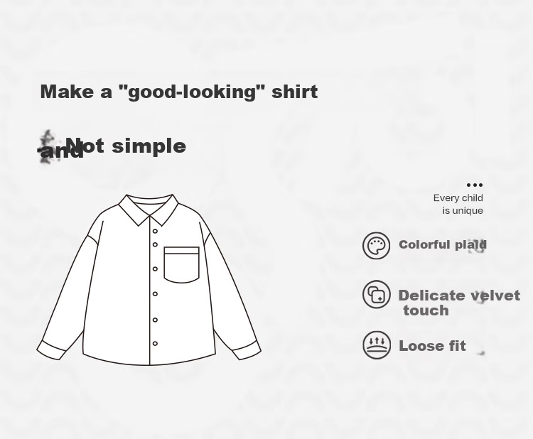 BALABALA Children's Clothing, Boys And Girls Spring And Autumn Shirt, Turn-Down Collar Plaid Shirt, Parent-Child Preppy Style Top, Trendy 2
