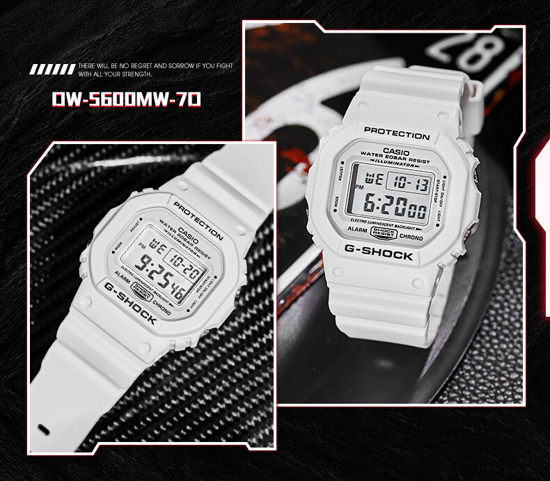 Casio Men's Watch, Small Square Sports Student Watch G-SHOCK Electronic Men's Watch GM-5600SCM 7