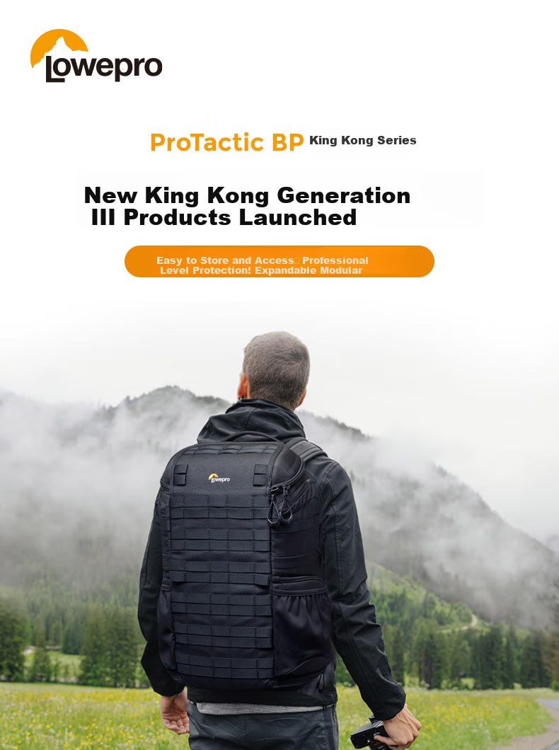 LOWEPRO Le She Bao Jingang San Dai ProTactic BP 350 AW III, Suitable for Mirrorless And DSLR Cameras, Photography Backpack, LP37505-PWW 1