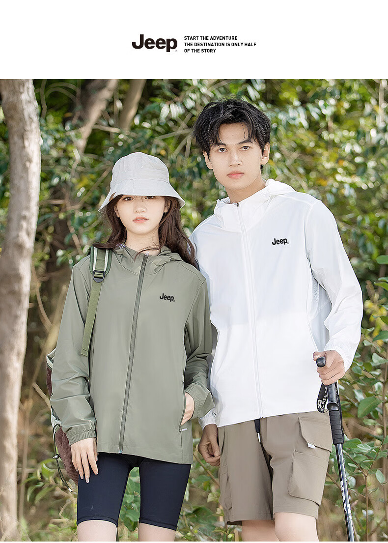 JEEP Sun Protection Clothing, Unisex Ice Silk UV-Resistant Skin Coat, Cool Breathable Sun Protection Garment, Navy Blue, Size L 17