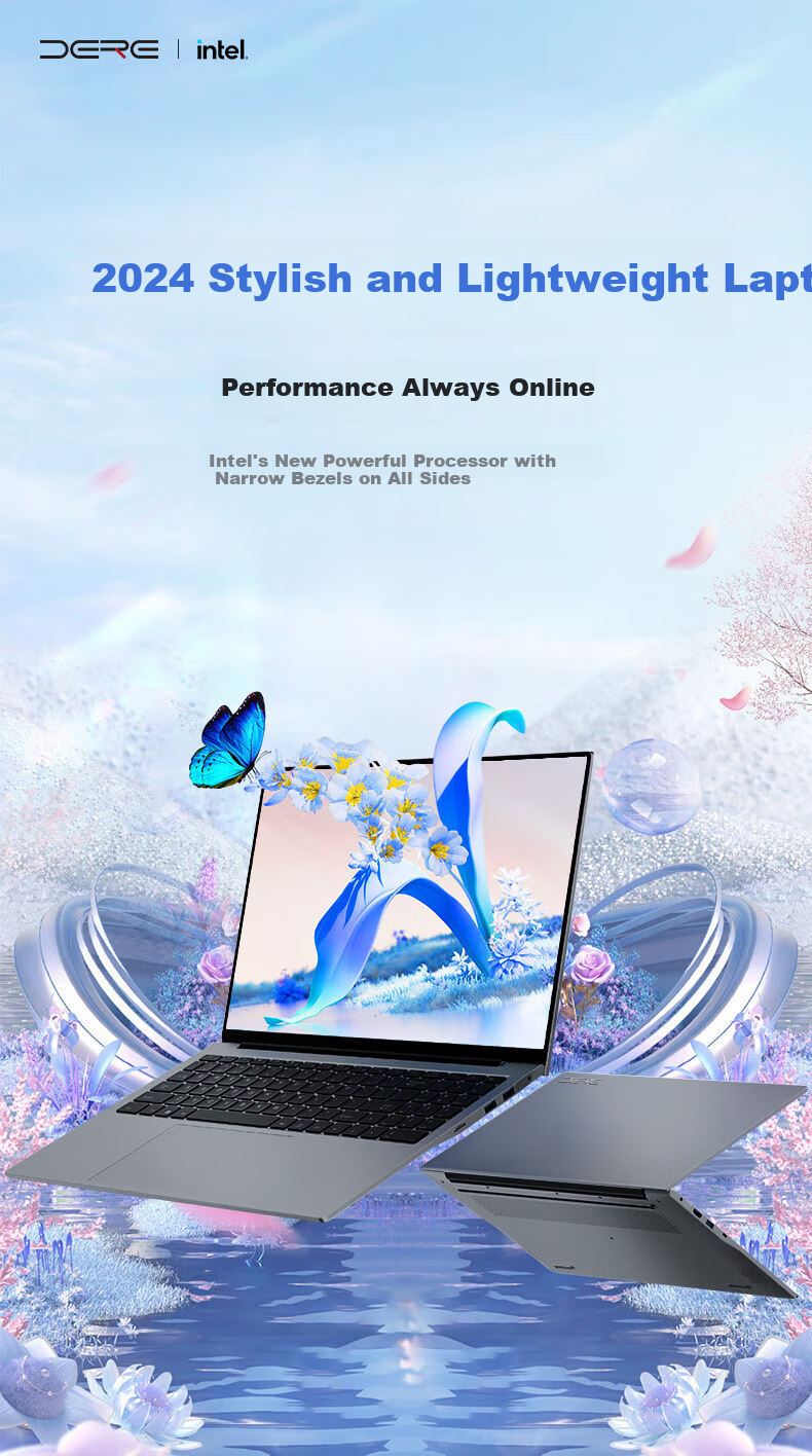 Dere Zhiqing Series, Active Subsidy Core Ultra9 185H All-Purpose AI Thin And Light Laptop, 16-Inch 2.5K Business Office Rendering Gaming Notebook, 16GB RAM, 512GB Storage 2