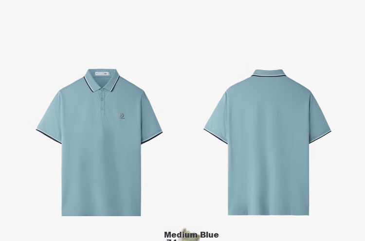 HLA Short-Sleeve Polo Shirt for Men, 25 Light Business Chic Ageless Collared Short-Sleeve Shirt for Men, Summer HNTPW2J018A 6