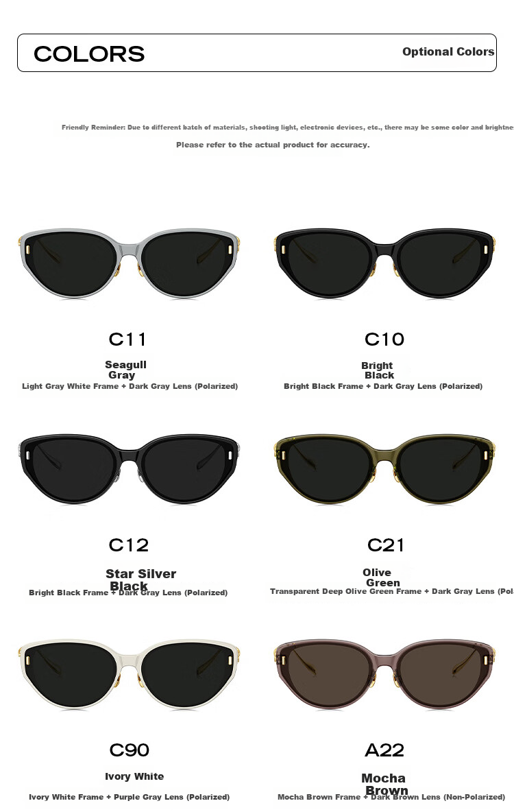 BOLON Sunglasses, Yang Zi's Style, Large Frame, UV Protection, Driving Sunglasses for Women, Trendy, BL5085A22 6
