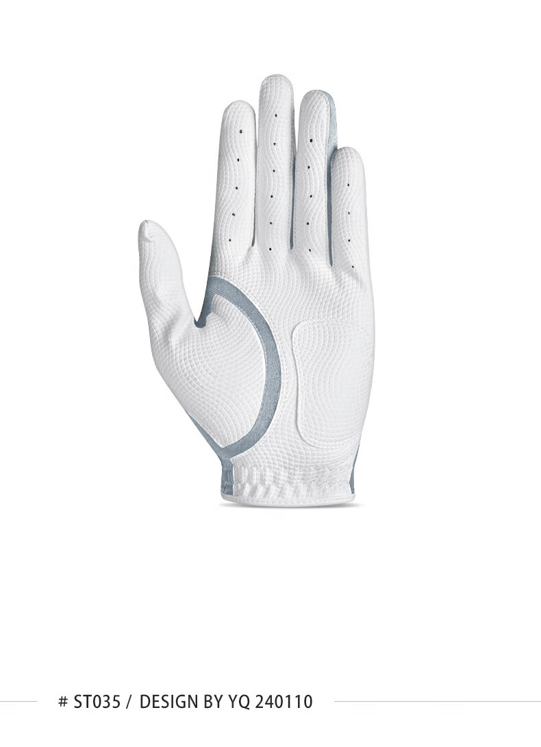 PGM Golf Gloves Men Super Stretch Magic Gloves Non-Slip Breathable Summer Black Left Hand 2 Pieces Size M 8