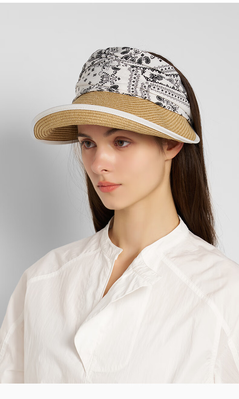 Kenmont Spring And Summer Loose Wide Brim Straw Hat for Women, Foldable Sun Hat with Face Protection, All-Around Sunshade Hat 6241 6