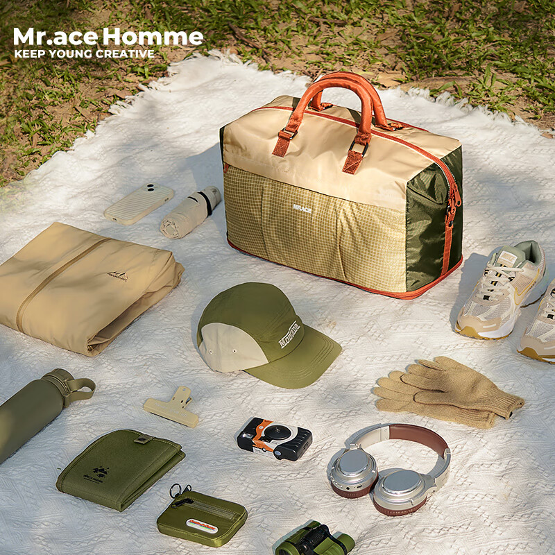 Рюкзак Mr.ace Homme, большой объем, для коротких поездок, складной, деловой, для путешествий, легкий, кросс-боди, ручная сумка для мужчин и женщин, горный зеленый