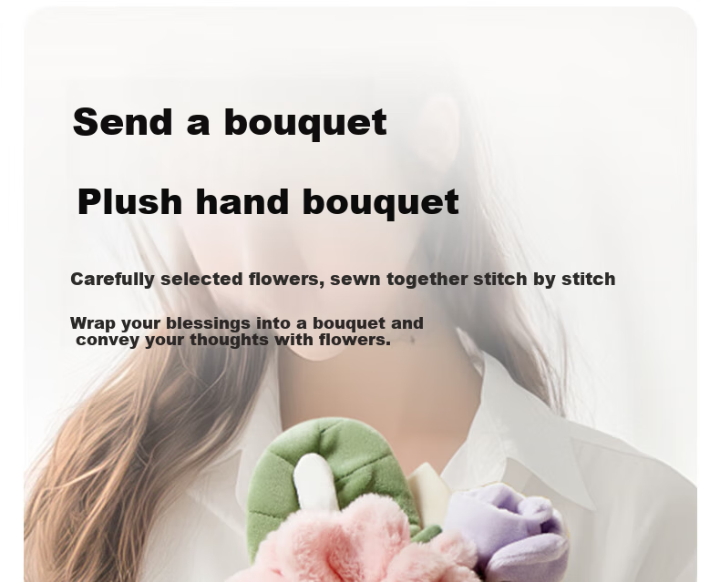 Auby Newborn Baby Parent-Child Gift Box Toy Plush Bouquet, Mom Postpartum Rabbit Comfort Doll Birthday Gift 8