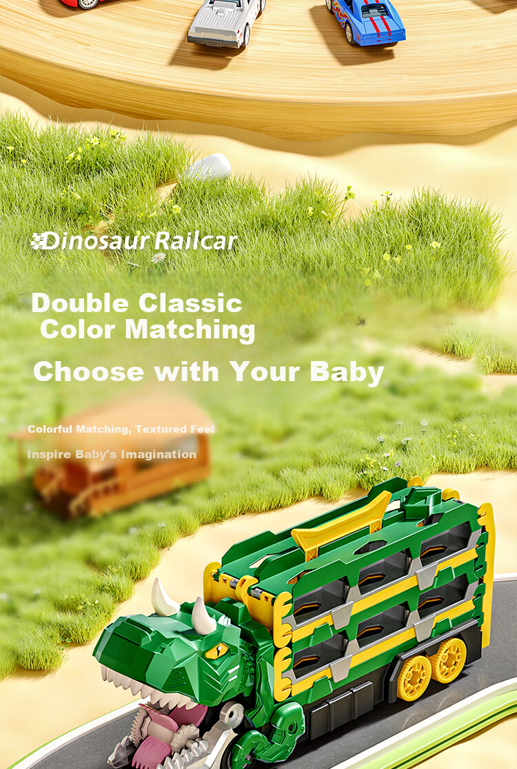 BAOLE STAR TOYS Children's Toy Car for Boys Aged 3-6, Birthday Gift, Track Car, Alloy Vehicle, Large Size, Ejecting Transport Truck 17