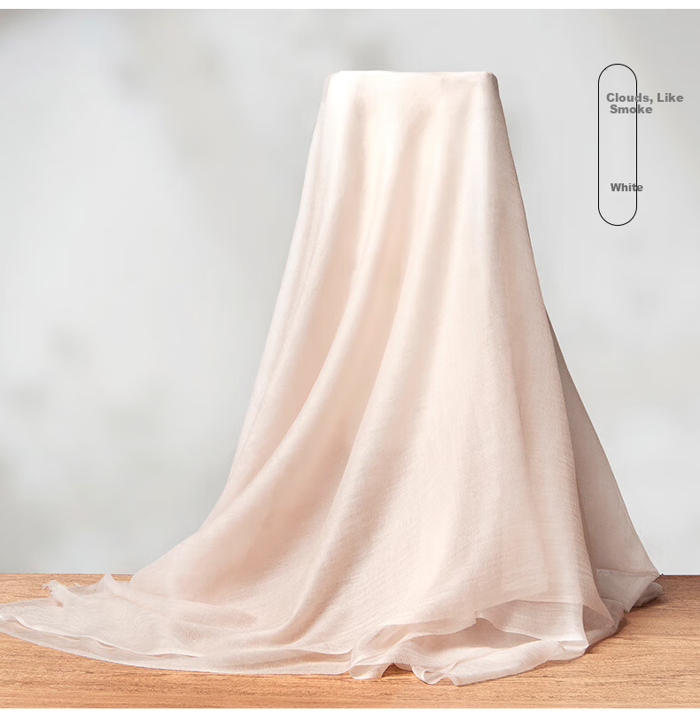 Zhijinlou Thin 100% Cashmere Scarf, Skin-Friendly Comfortable Fashionable Gift Shawl, Solid Color Simple Versatile Neck Wrap Birthday Present 16