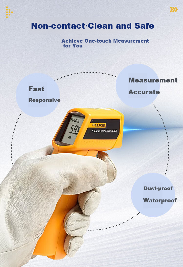 FLUKE F59 Infrared Thermometer, Temperature Gun, Electronic Thermometer, Temperature Range -18°C to 275°C 3